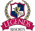 Legends Resorts emblem with winged horse and wreath