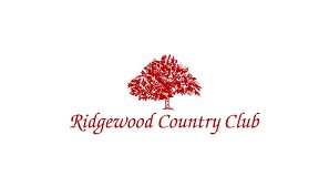 Logo of Ridgewood Country Club with a red tree and elegant text.