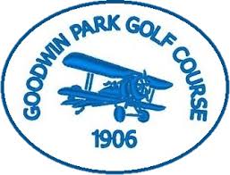 Logo of Goodwin Park Golf Course with a vintage airplane and year 1906.